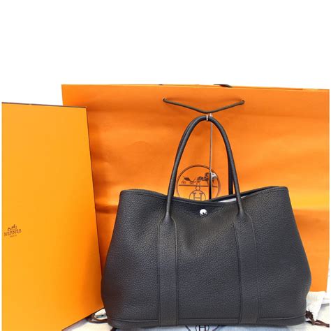 hermes garden party country leather|hermes garden bag price.